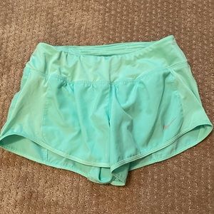 Nike Dri-fit mint green running shorts